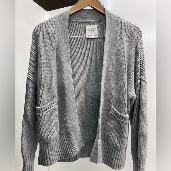 Abercrombie & Fitch Sweaters - Abercrombie & Fitch Women's Gray Cardigan